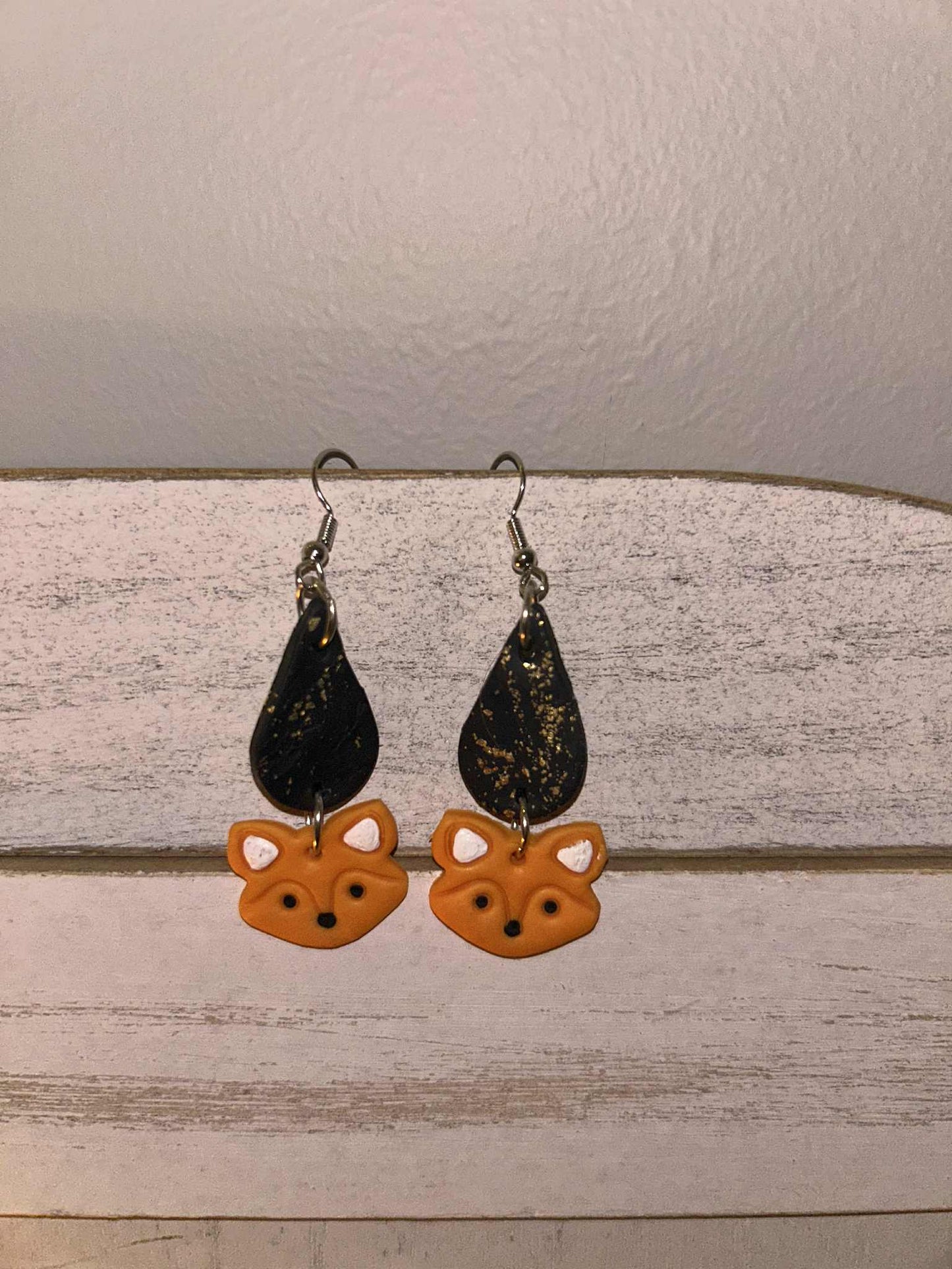 Clay Fox earrings
