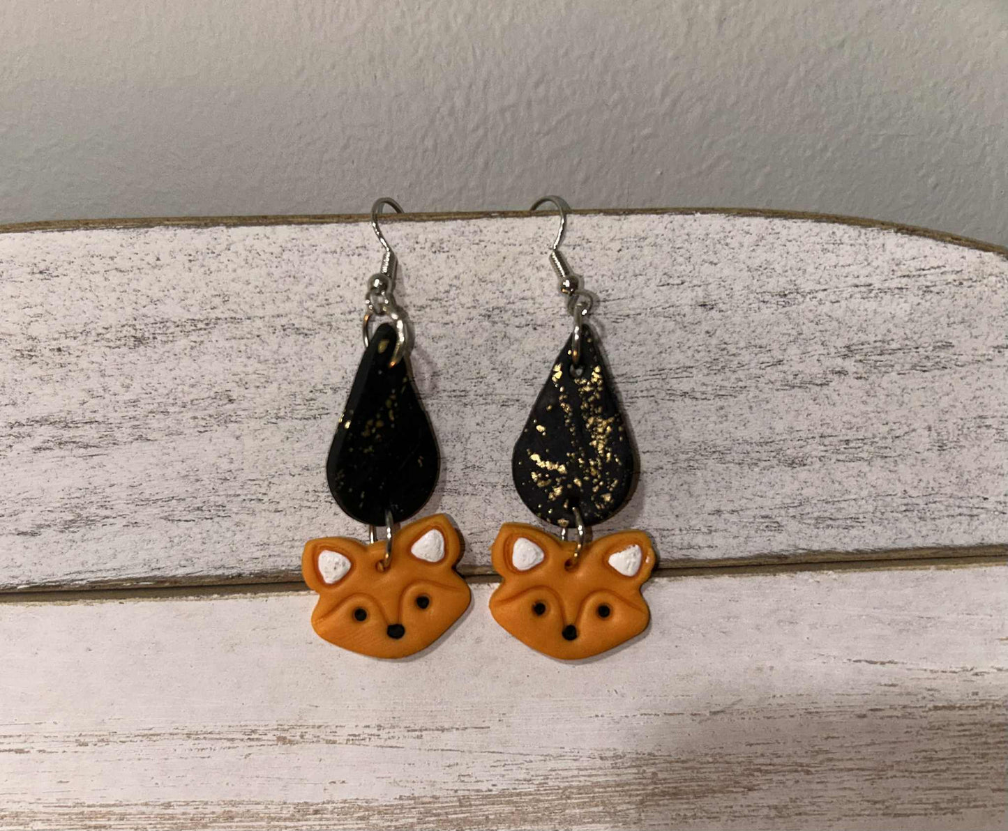 Clay Fox earrings