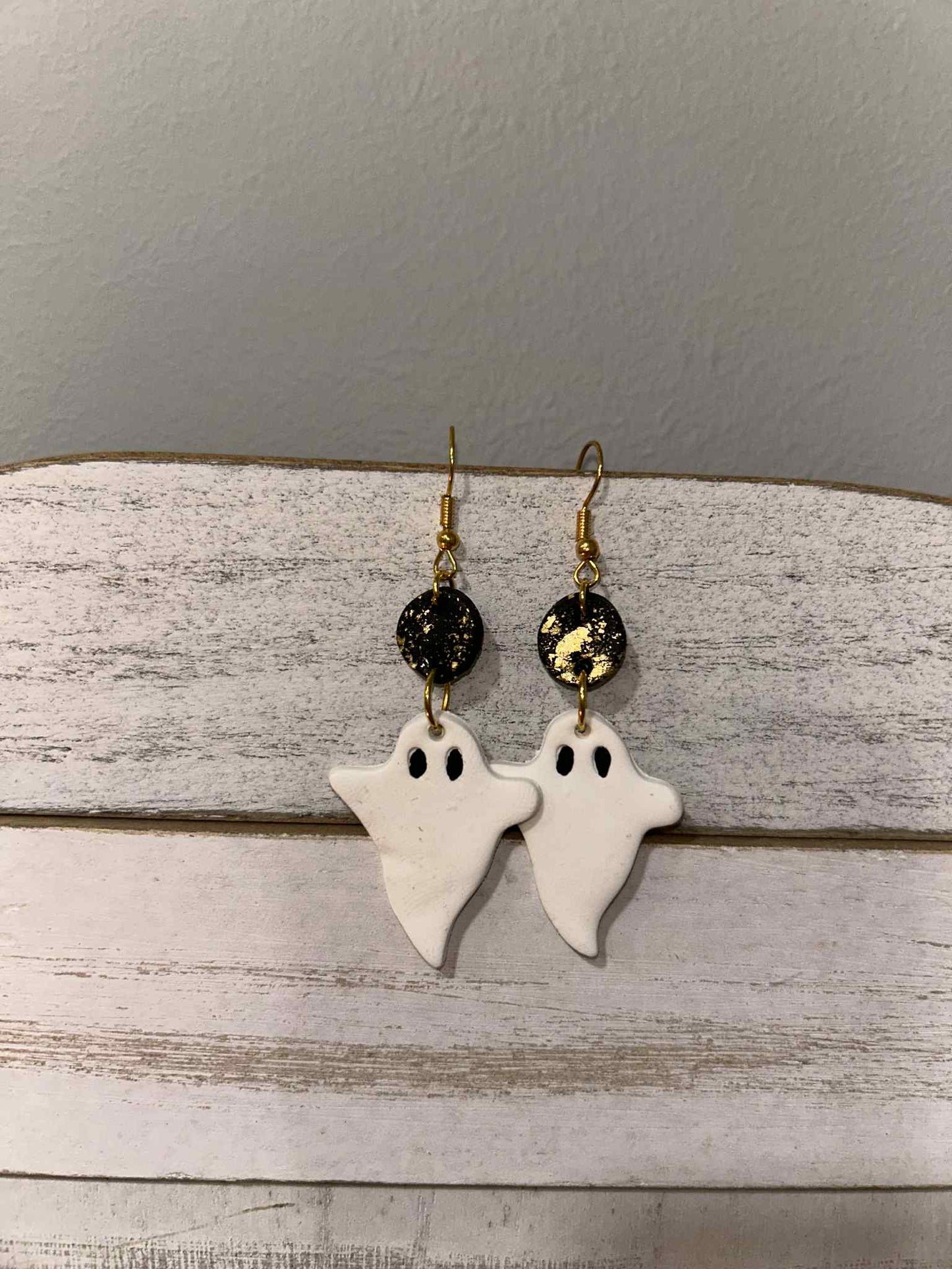 Clay Ghost Earrings