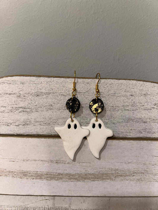 Clay Ghost Earrings