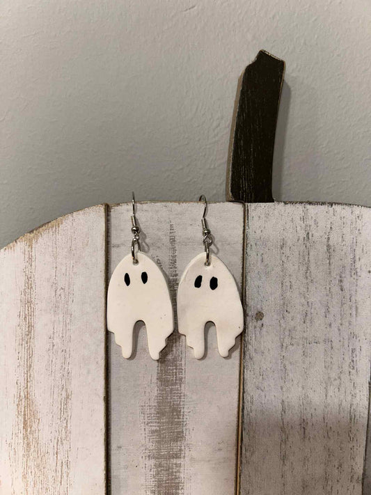 White Ghost earring