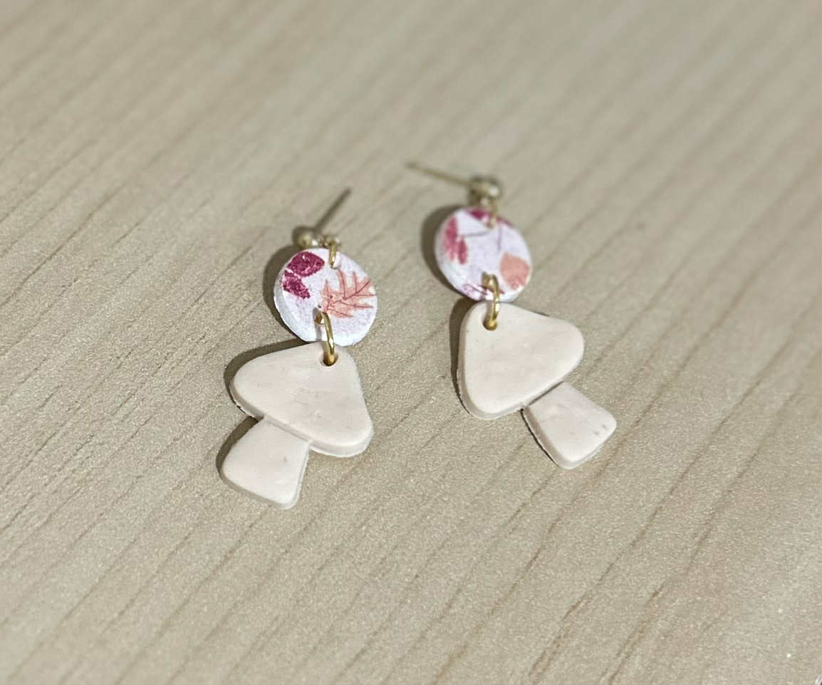 Clay Mushroom earrings